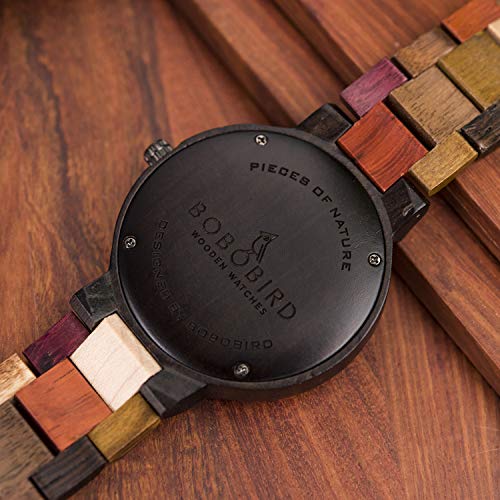 RELOJ GLOBAL SHOPEX HOMBRE MADERA IDOS BAMBÚ SEMANA FECHA PANTALLA CUARZO PAREJAS HECHO A MANO CASU - 4