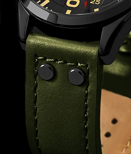 RELOJ STUHRLING HOMBRE ANÁLOGO DEPORTIVO ORIGINAL MENS AVIADOR RÁPIDA CONFIGURACIÓN FECHA CASUAL ACERO INOXIDABLE - 2