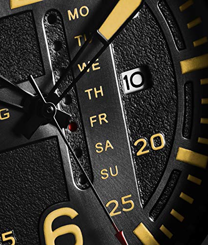 RELOJ STUHRLING HOMBRE ANÁLOGO DEPORTIVO ORIGINAL MENS AVIADOR RÁPIDA CONFIGURACIÓN FECHA CASUAL ACERO INOXIDABLE - 3