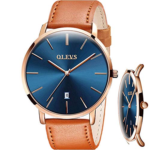 RELOJ OLEVS HOMBRE ANÁLOGO RESISTENTE AL AGUA CUARZO EL REGALO PERFECTO - 1