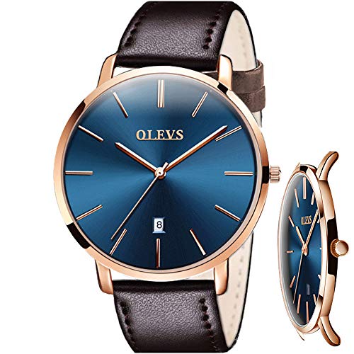 RELOJ OLEVS HOMBRE ANÁLOGO RESISTENTE AL AGUA CUARZO EL REGALO PERFECTO - 1