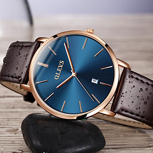 RELOJ OLEVS HOMBRE ANÁLOGO RESISTENTE AL AGUA CUARZO EL REGALO PERFECTO - 4