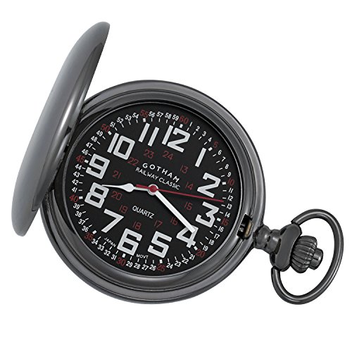 RELOJ BOLSILLO GOTHAM HOMBRE GWC15044BBK ACABADO PULIDO - 1