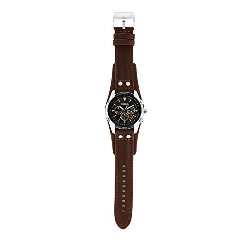 RELOJ FOSSIL HOMBRE CH2891 COACHMAN CASUAL MARRÓN CUERO ACERO INOXIDABLE CUARZO - 5