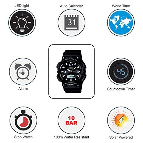RELOJ CASIO HOMBRE DEPORTIVO SOLAR - 3