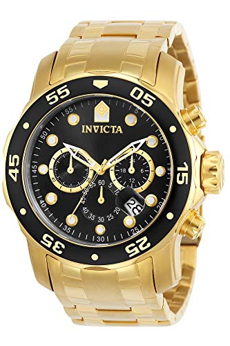 RELOJ INVICTA HOMBRE 72 CRONÓGRAFO PRO DIVER COLLECTION CHAPADO ORO 18 QUILATES - 1