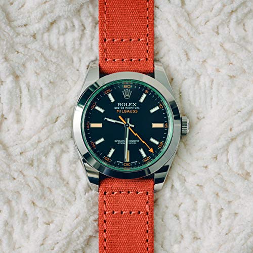 ARCHER WATCH STRAPS - BANDAS DE REPUESTO PARA RELOJ DE LIBERACIÓN RÁPIDA DE LONA VARIOS COLORES 45/64IN25/32IN 0.86IN - 4