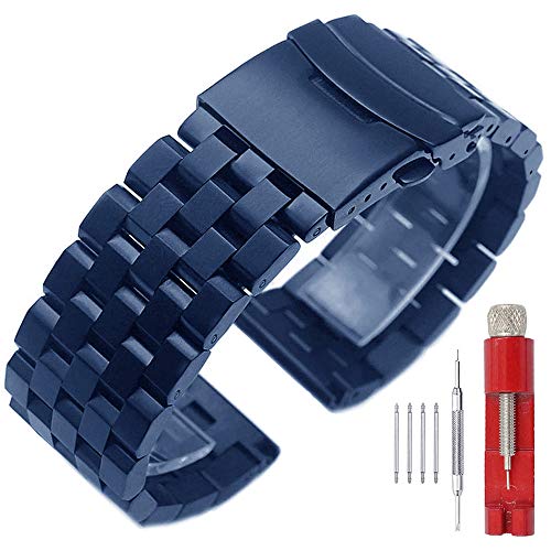 RELOJ GLOBAL SHOPEX UNISEX INVICTA-9410 SINAIKE CORREA SÓLIDO AZUL NEGRO PLATEADO 0.95 0.87 ACERO INOXIDABLE - 1