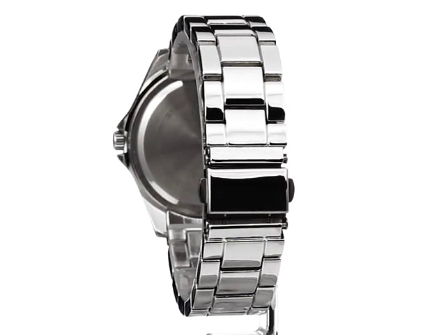 RELOJ XOXO MUJER ANÁLOGO CAJA PLATEADO BISEL INCRUSTACIÓN CRISTAL ESFERA RAYOS SOL - 4
