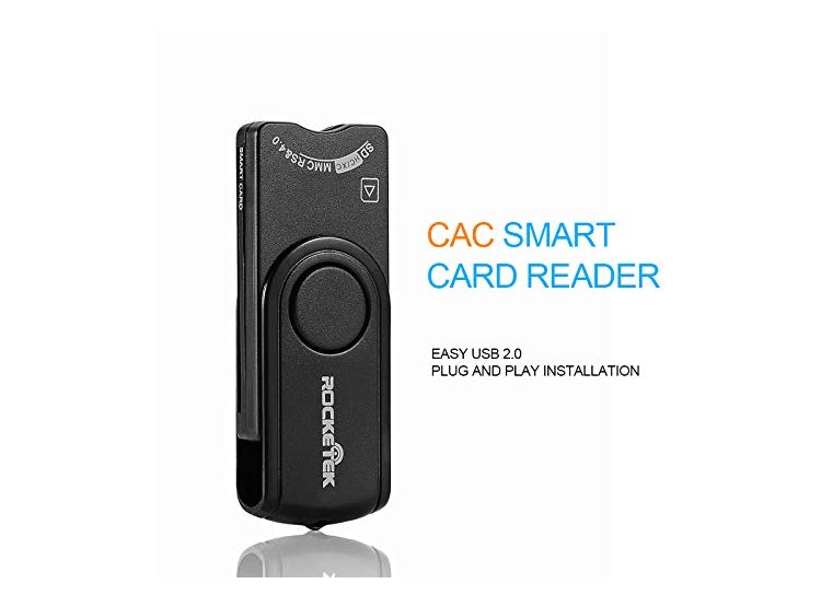 LECTOR DE TARJETAS INTELIGENTES USB ROCKETEK DOD MILITAR USB CAC LECTOR DE TARJETAS DE MEMORIA COMPATIBLE CON WINDOWS - 5