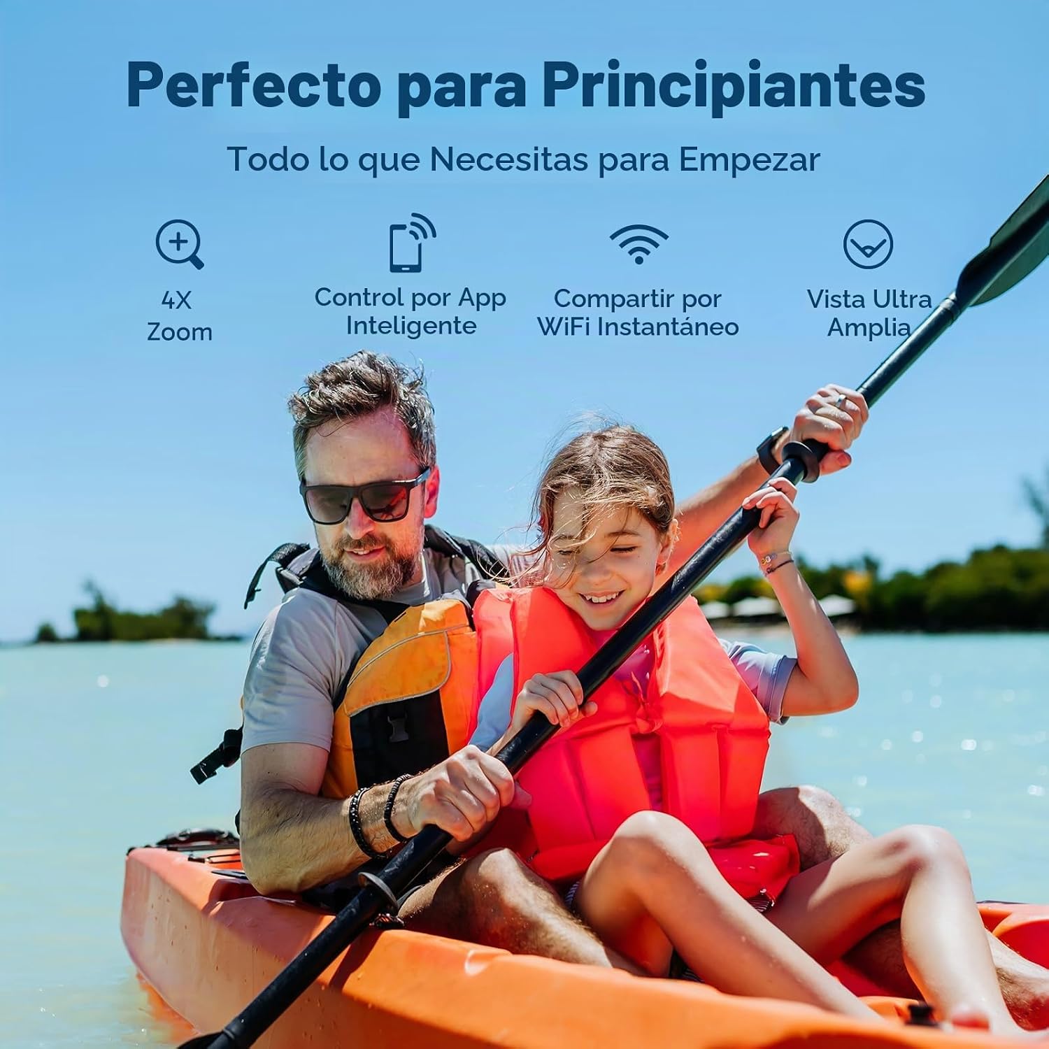 VIDEOCÁMARA SUMERGIBLE DV CON WIFI AAKASO EK7000 4K ACTION CAMERA SPORTS. - 7