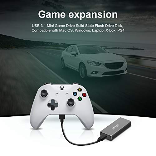 KEXIN SSD EXTERNO PORTÁTIL DE 250 GB HASTA 400 MB/S - USB-C USB 3.1 MINI UNIDAD DE JUEGO DE ESTADO SÓLIDO - 1