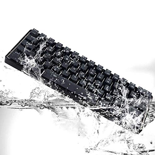 DGG K60 61 TECLAS MULTICOLOR RGB ILUMINADO LED RETROILUMINADO TECLADO PARA JUEGOS CON CABLE IMPERMEABLE MINI COMPACTO 60 - 3