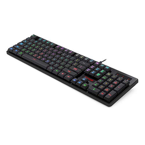 TECLADO PARA JUEGOS DE PC 104 REDRAGON K509-RGB TECLAS SILENCIOSAS DE PERFIL BAJO TECLADO RGB RETROILUMINADO DYAUS - 4