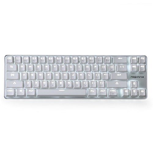 TECLADO MECÁNICO PARA JUEGOS GATERON CON INTERRUPTOR MARRÓN CON CABLE Y RETROILUMINACIÓN MECÁNICA DE DISEÑO MINI - 1