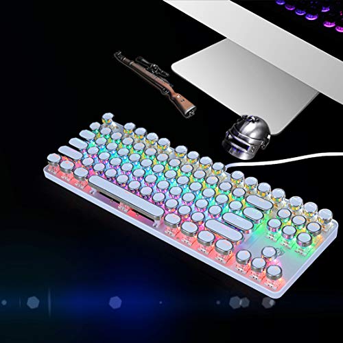 TECLADOS PARA JUEGOS TECLADO MECÁNICO PARA JUEGOS TECLADO MECÁNICO INTERRUPTOR AZUL CON 9 MODOS DE RETROILUMINACIÓN RGB - 4