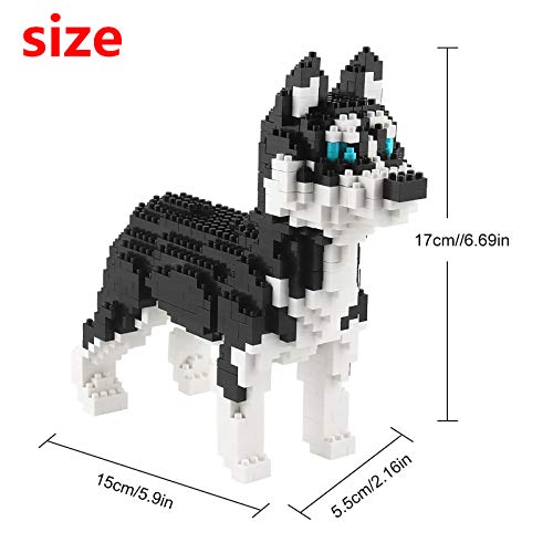Larcele KLJM-02 – Lot De 950 Blocs De Construction Micro – Chien Border Collie – Kit Créatif Pour Adultes Et Ados (14+)