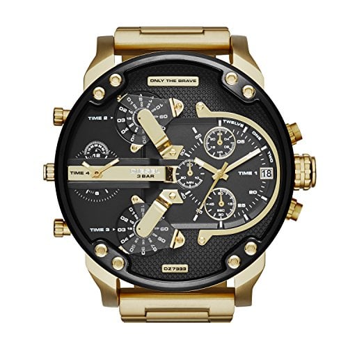 RELOJ DIESEL HOMBRE DZ7333 MR DADDY 2 CRONÓGRAFO ORO ACERO INOXIDABLE CUARZO - 1