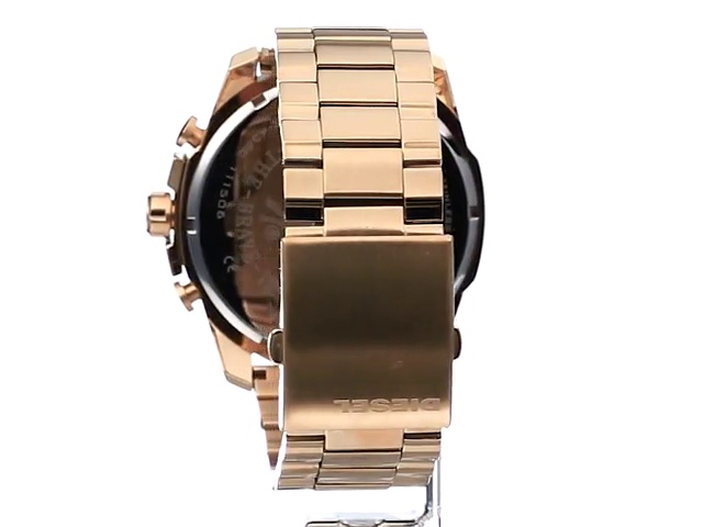 RELOJ DIESEL HOMBRE DZ4360 CRONÓGRAFO MEGA CHIEF ORO ACERO INOXIDABLE CUARZO - 6