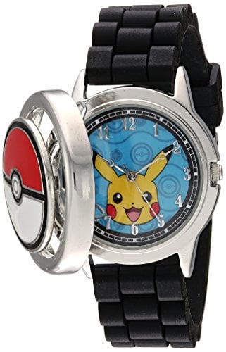 RELOJ HOMBRE ANÁLOGO POK9025 POKEMON CUARZO CORREA NEGRO 18 SILICONA - 1