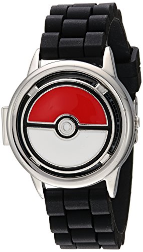 RELOJ HOMBRE ANÁLOGO POK9025 POKEMON CUARZO CORREA NEGRO 18 SILICONA - 2