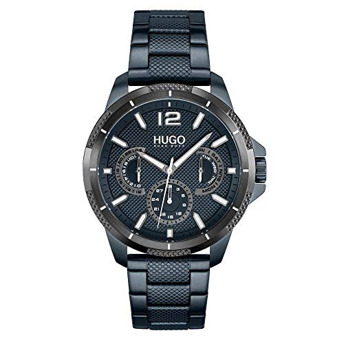 RELOJ HUGO BOSS HOMBRE 1530194 CORREA AZUL 22 ACERO INOXIDABLE CUARZO - 1