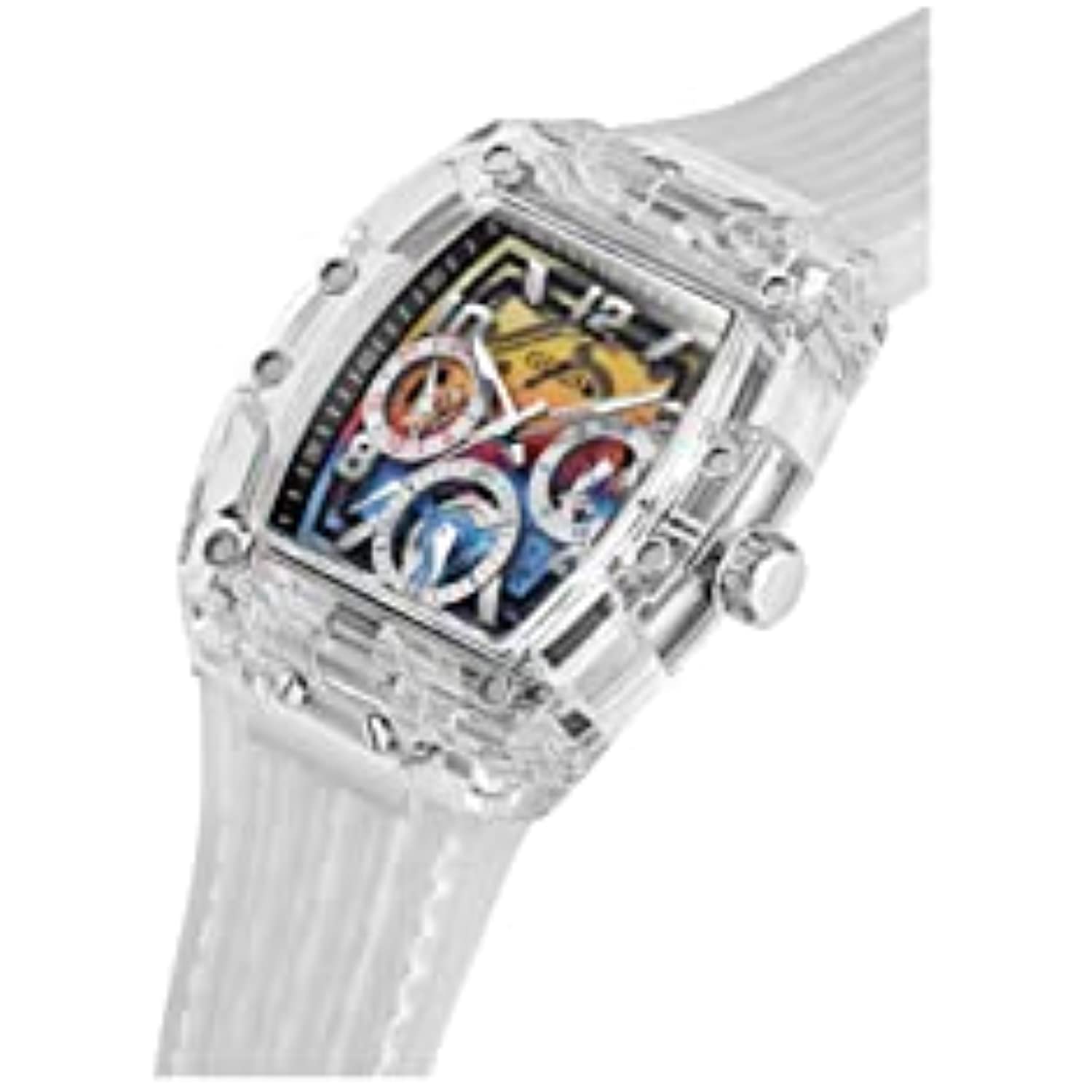 RELOJ GUESS HOMBRE DEPORTIVO GW0499G3 TRANSPARENTE - 5