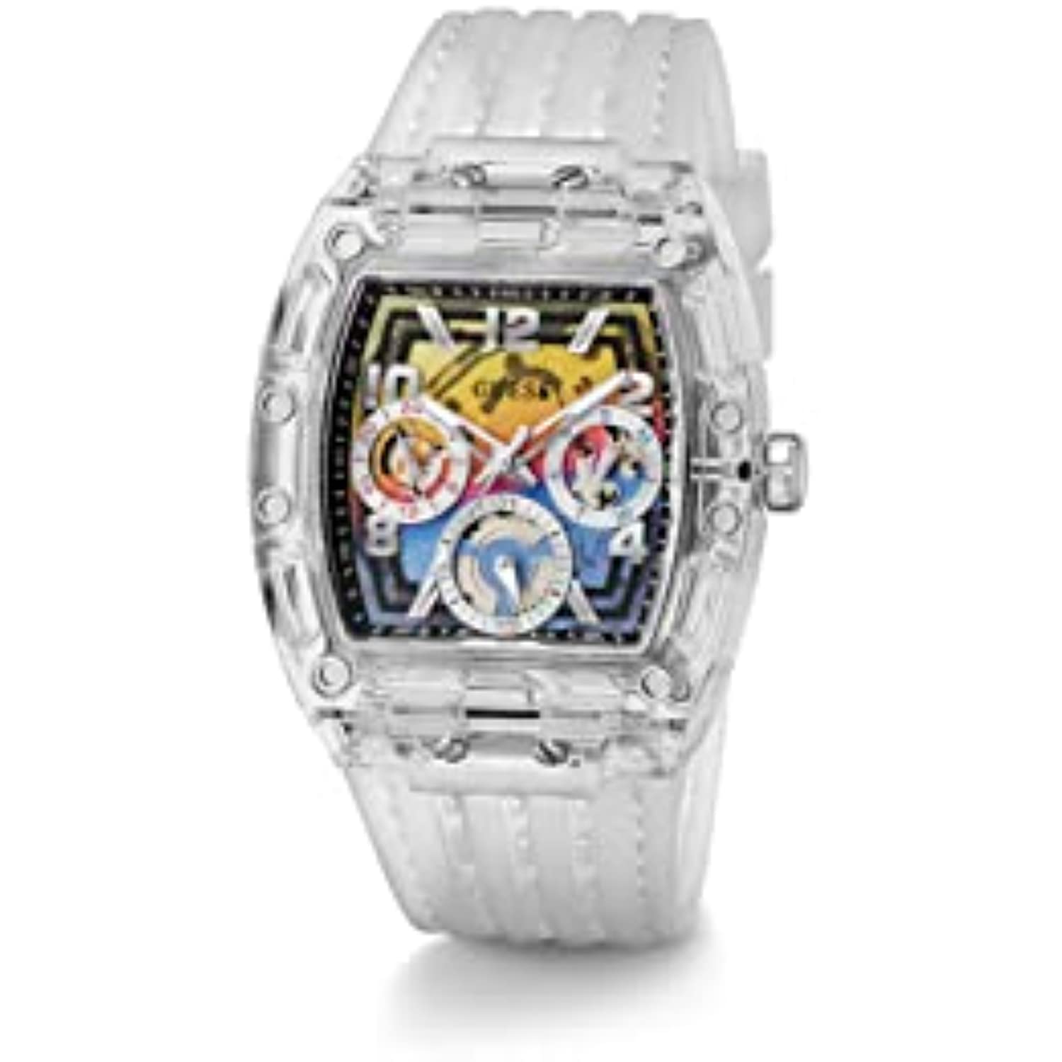 RELOJ GUESS HOMBRE DEPORTIVO GW0499G3 TRANSPARENTE - 6
