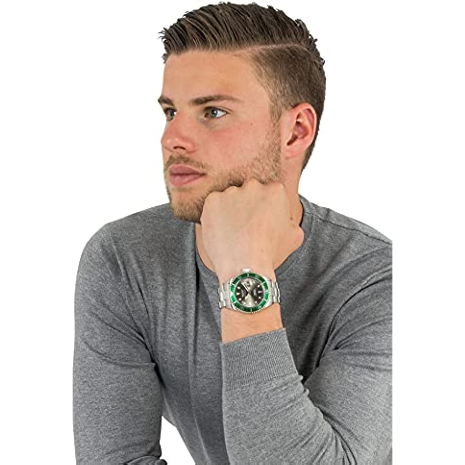 RELOJ INVICTA HOMBRE 22021 LUJO PLATEADO - 2