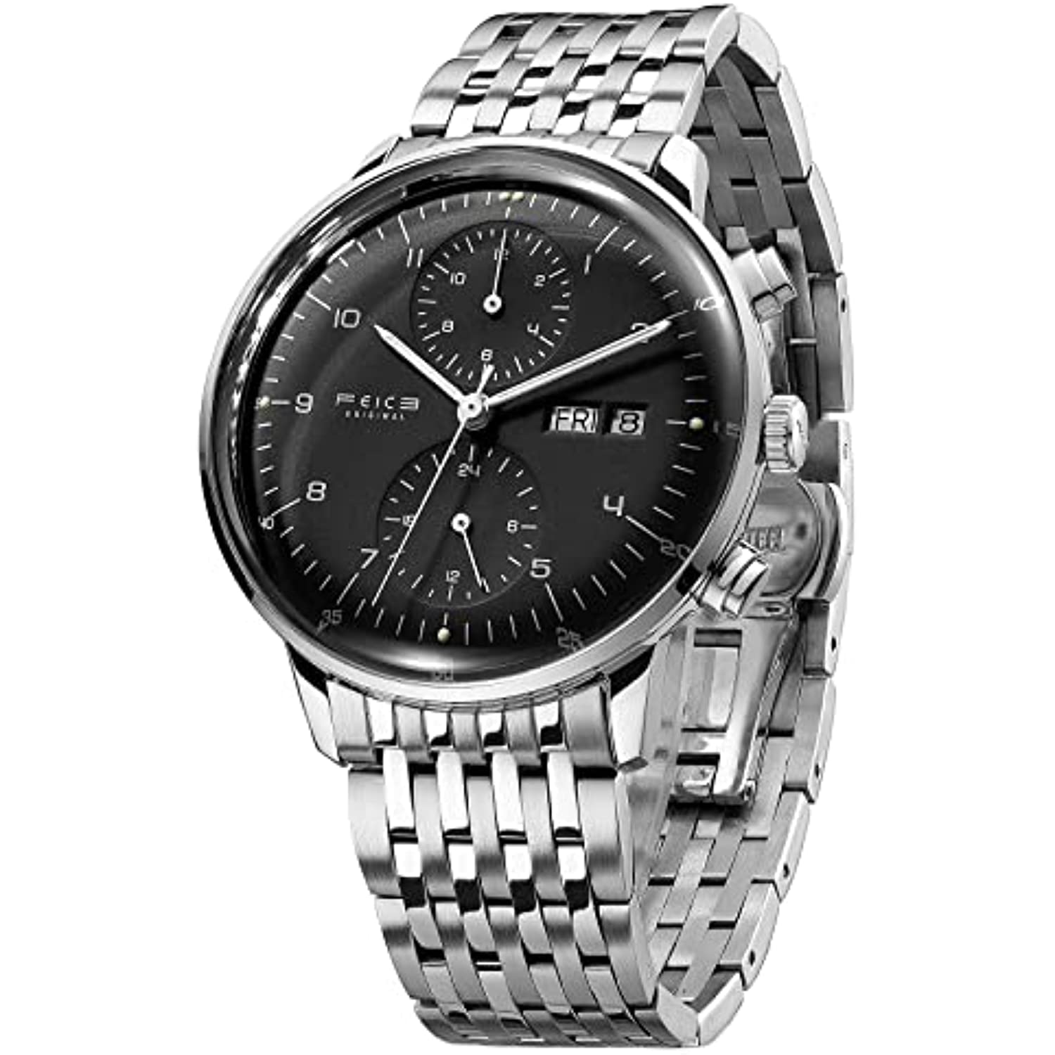 RELOJ FEICE HOMBRE FM121 LUJO PLATEADO - 1