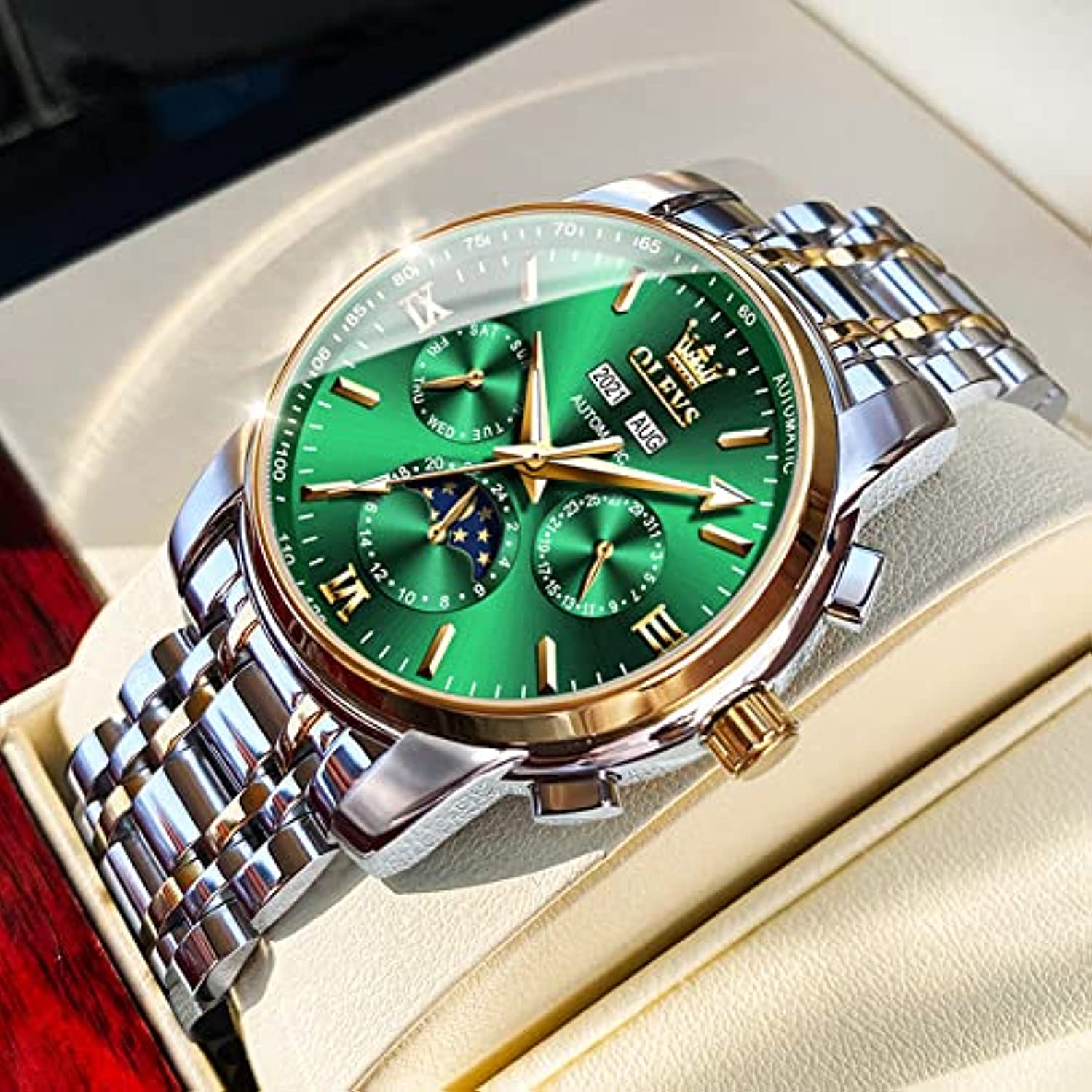 RELOJ OLEVS HOMBRE GX-S-G6633G-JLV LUJO BLANCO - 2