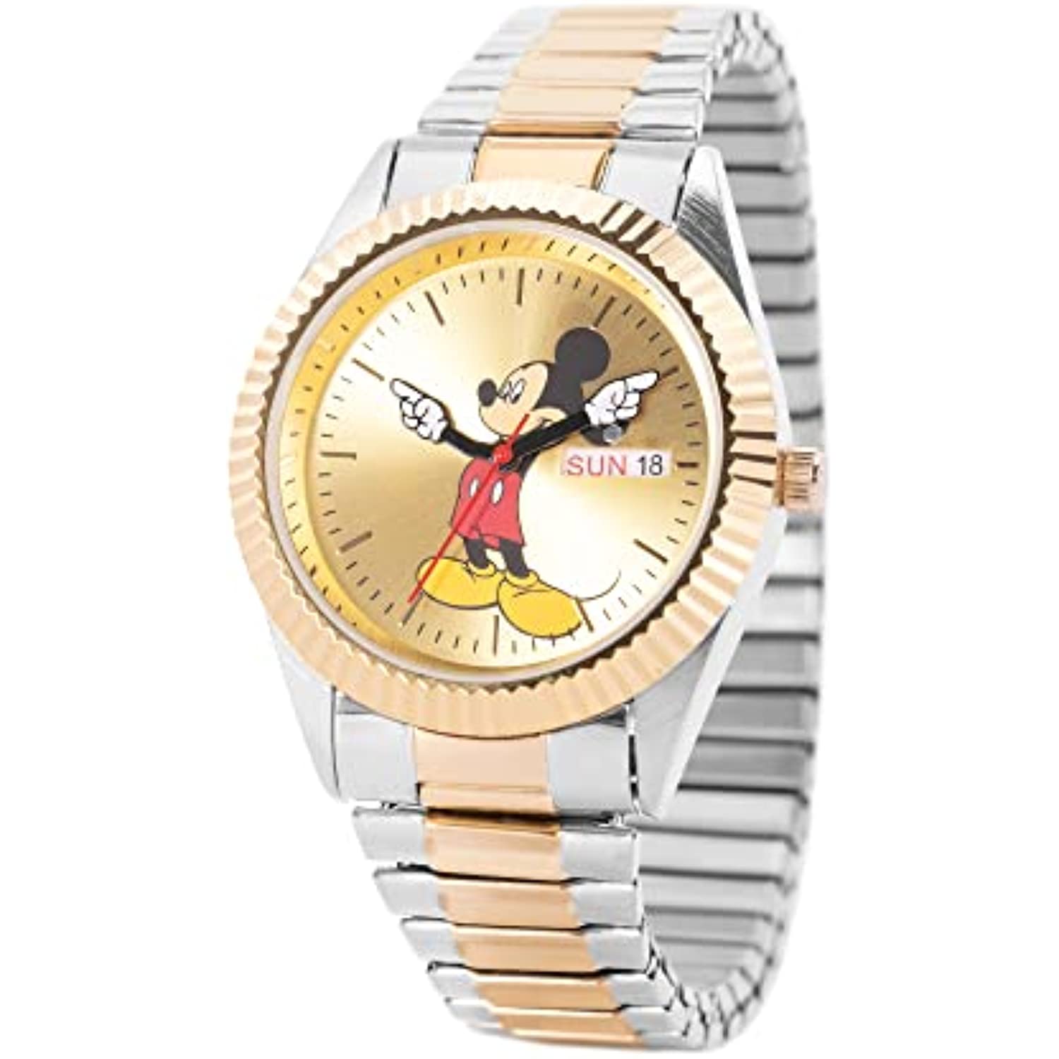 RELOJ DISNEY HOMBRE WDS001212 LUJO PLATEADO - 1