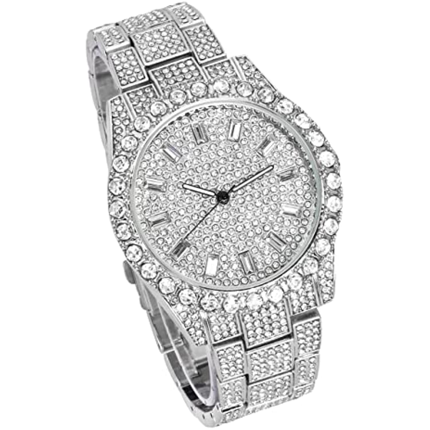 RELOJ TECHNO PAVE HOMBRE WBCH-8918-103-107-S LUJO PLATEADO - 2