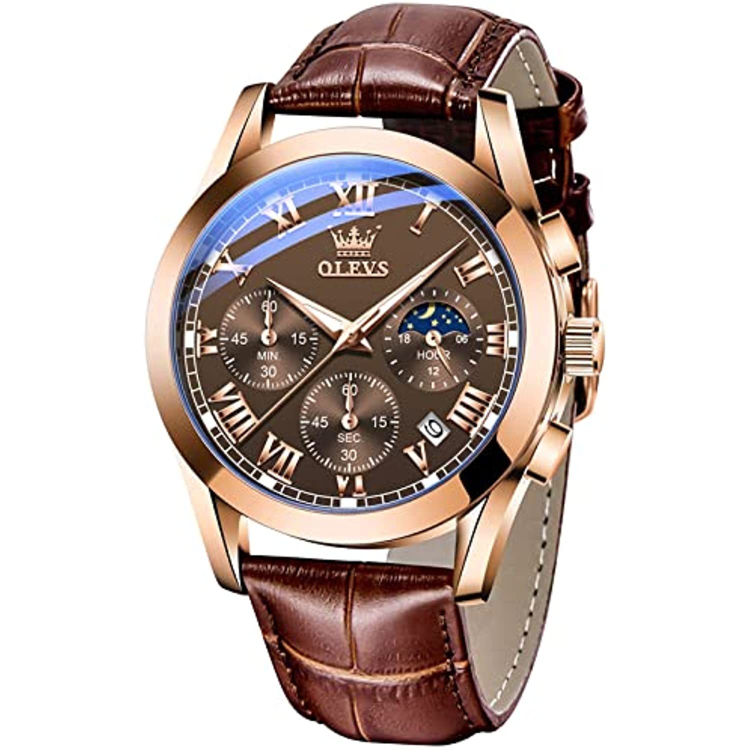 RELOJ GLOBAL SHOPEX HOMBRE YKS-S-G2878 LUJO YIKASHI MARRÓN - 1