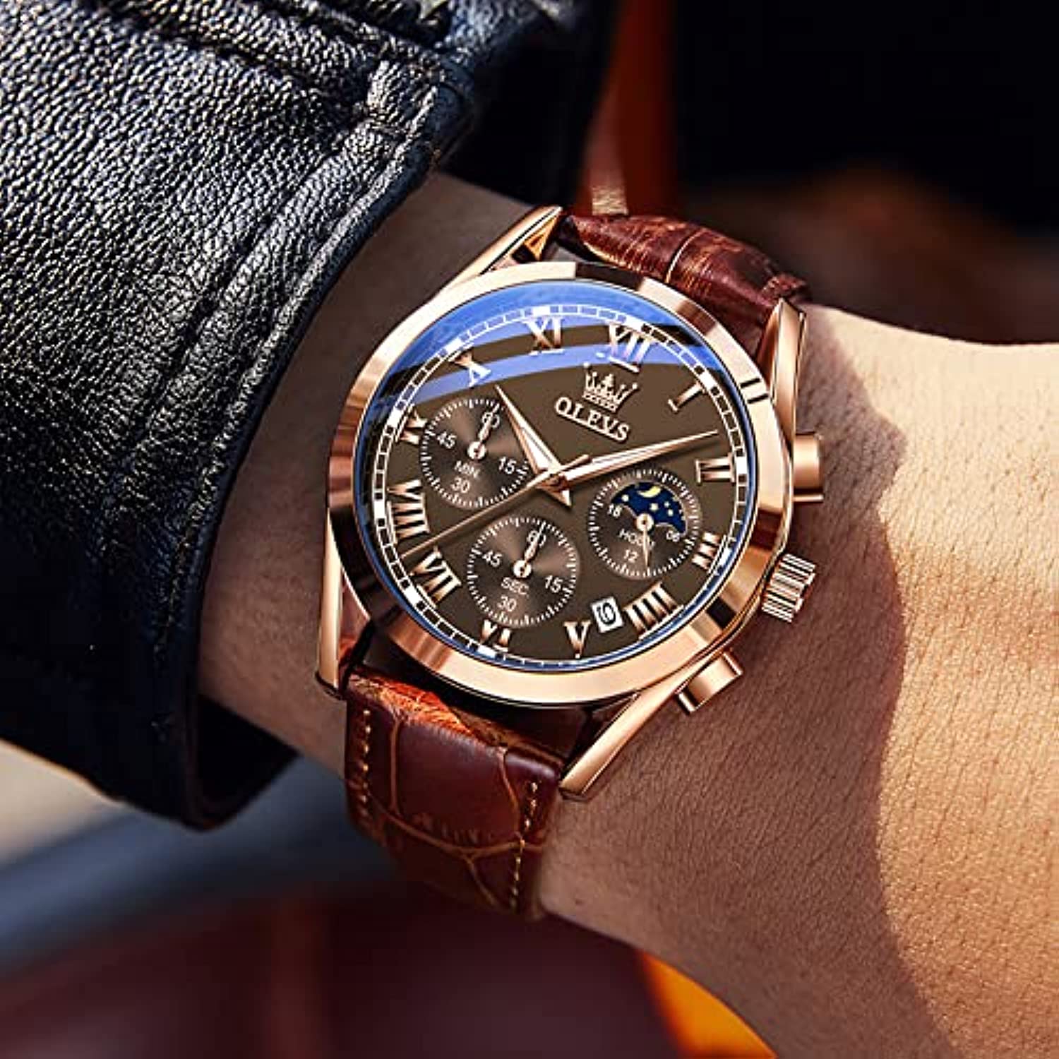 RELOJ GLOBAL SHOPEX HOMBRE YKS-S-G2878 LUJO YIKASHI MARRÓN - 2