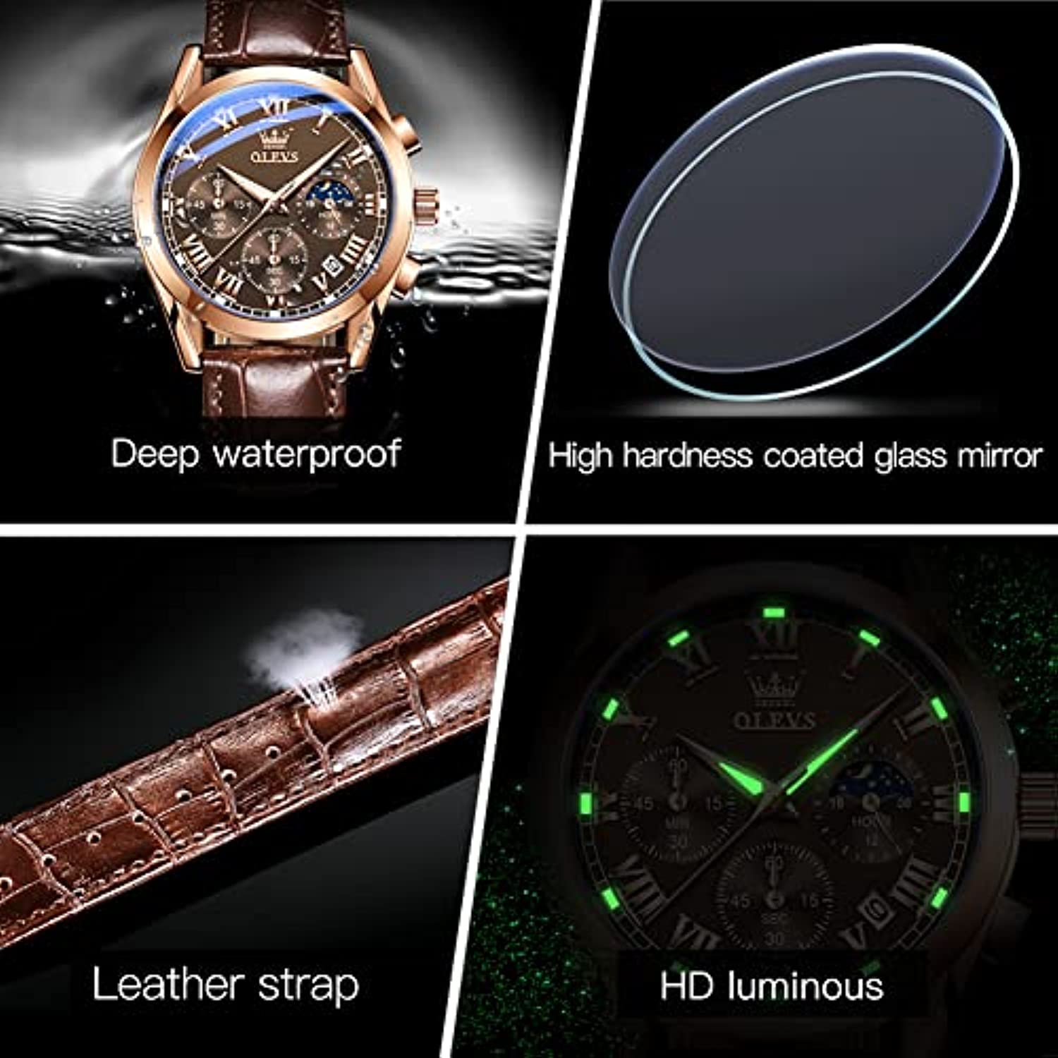 RELOJ GLOBAL SHOPEX HOMBRE YKS-S-G2878 LUJO YIKASHI MARRÓN - 6