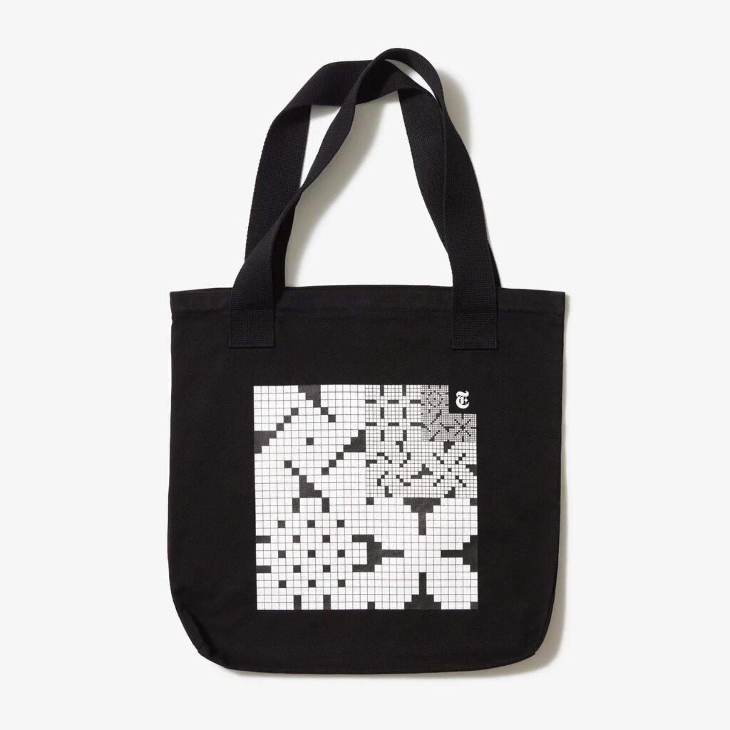 BOLSA THE NEW YORK TIMES ALGODÓN NEGRO CONSTRUCTOR DE CRUCIGRAMAS - 1