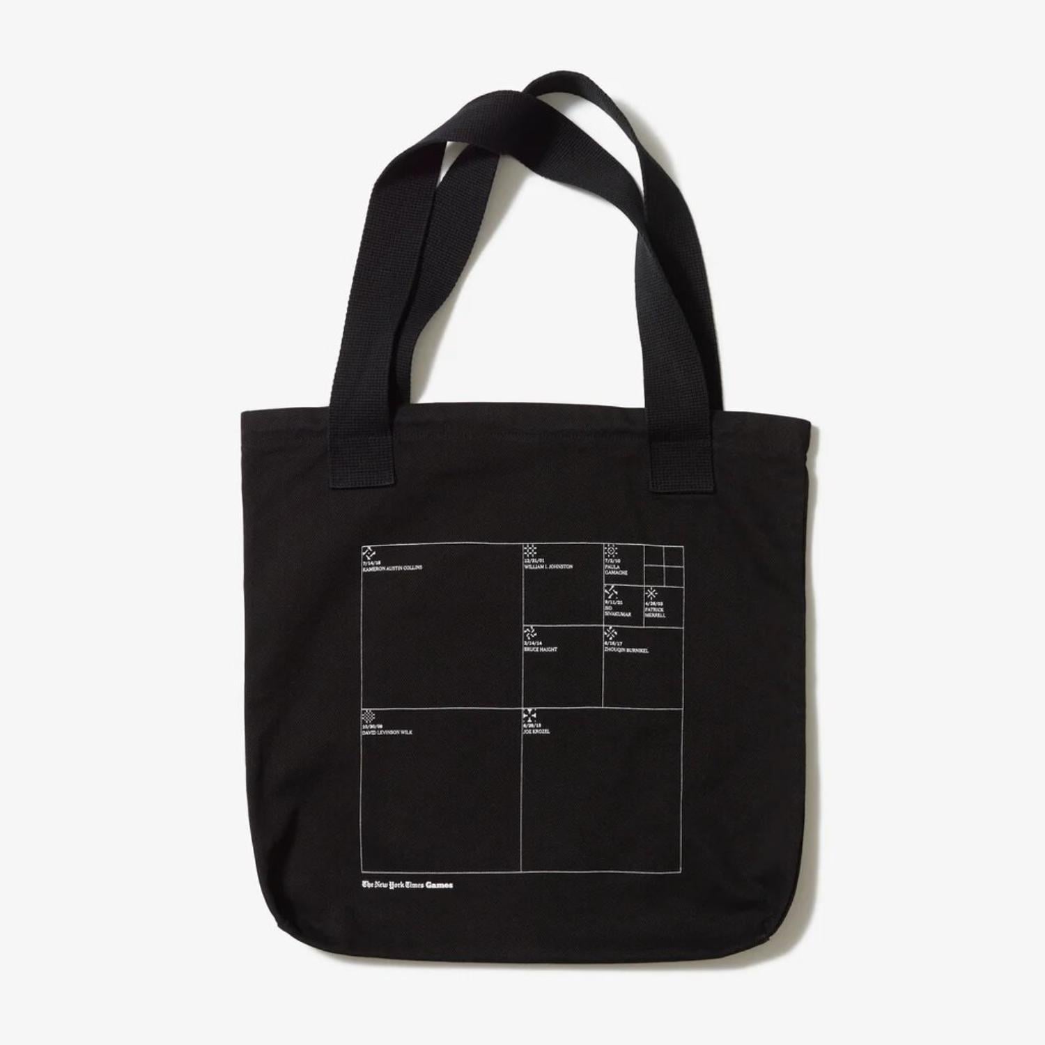 BOLSA THE NEW YORK TIMES ALGODÓN NEGRO CONSTRUCTOR DE CRUCIGRAMAS - 2