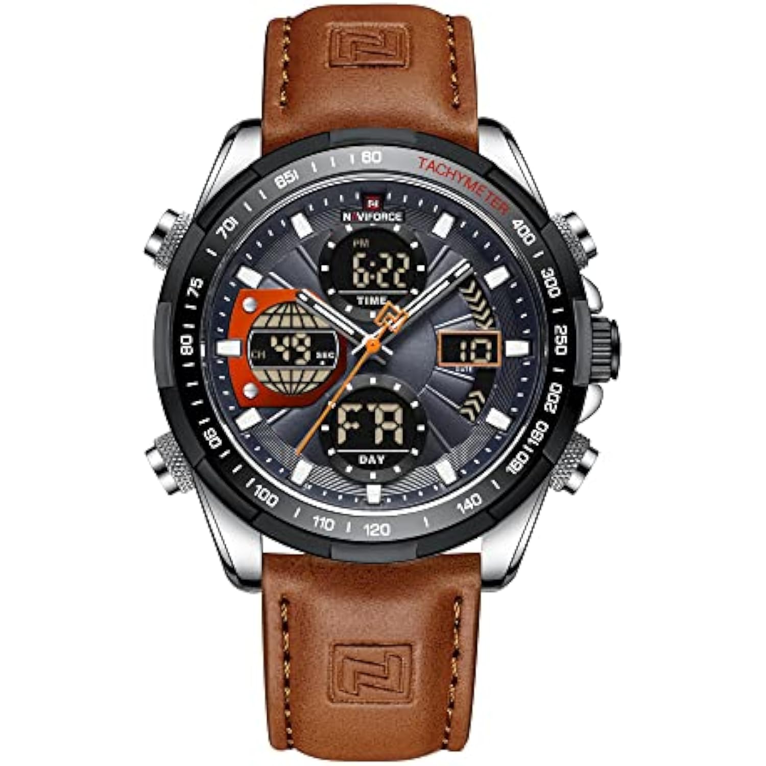 RELOJ NAVIFORCE HOMBRE NF9197L-SGYOBN MARRÓN - 1