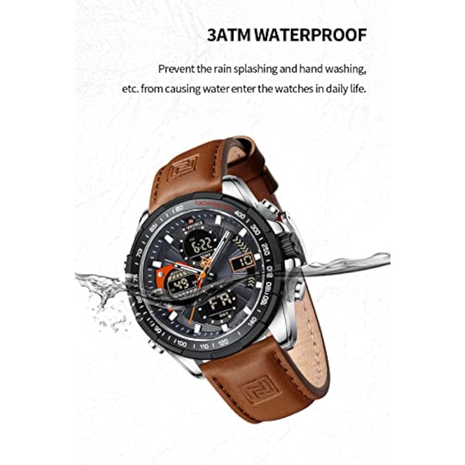 RELOJ NAVIFORCE HOMBRE NF9197L-SGYOBN MARRÓN - 5