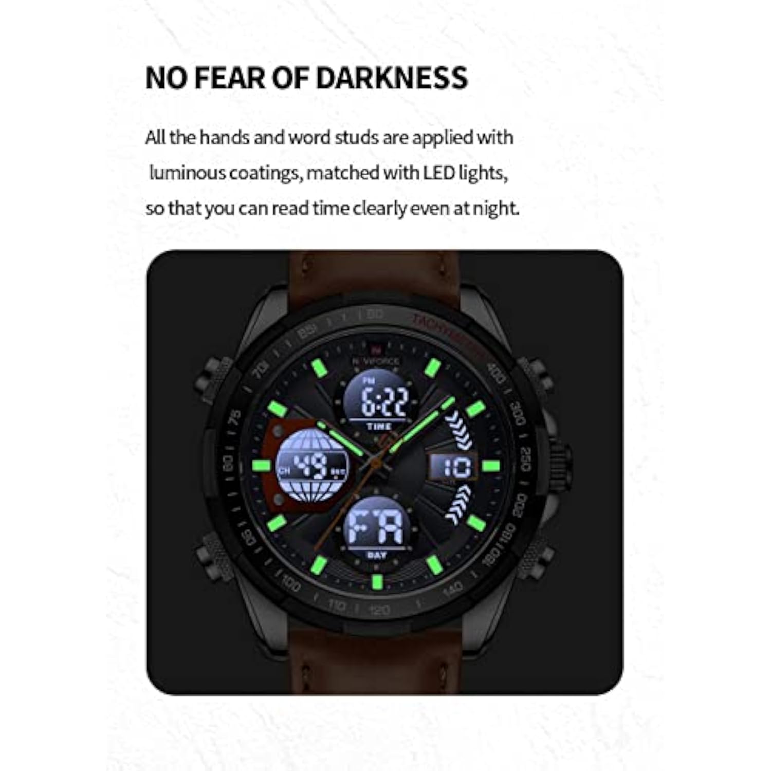 RELOJ NAVIFORCE HOMBRE NF9197L-SGYOBN MARRÓN - 6