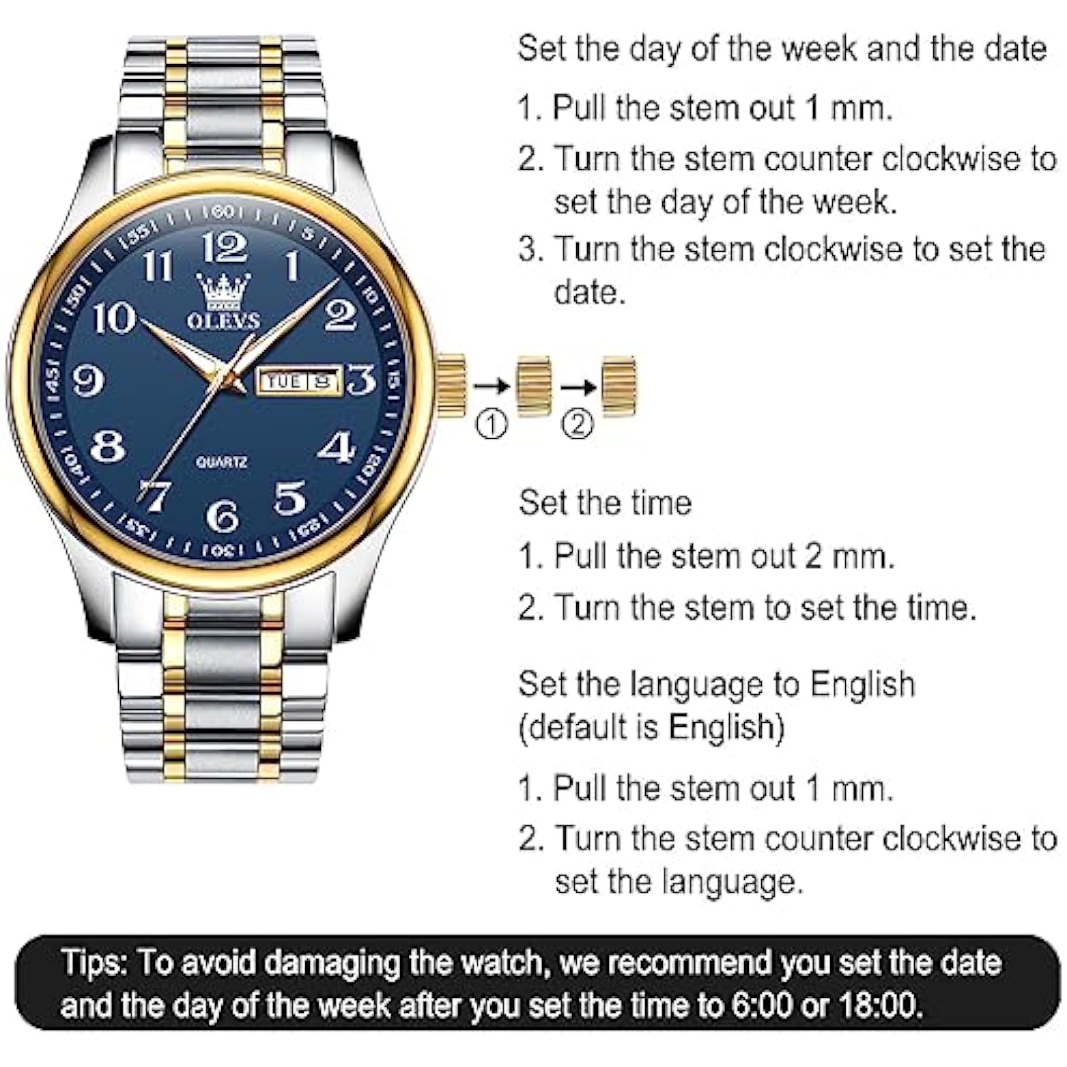 RELOJ OLEVS HOMBRE OUW-S-G5567GJ-JJL PLATEADO - 6