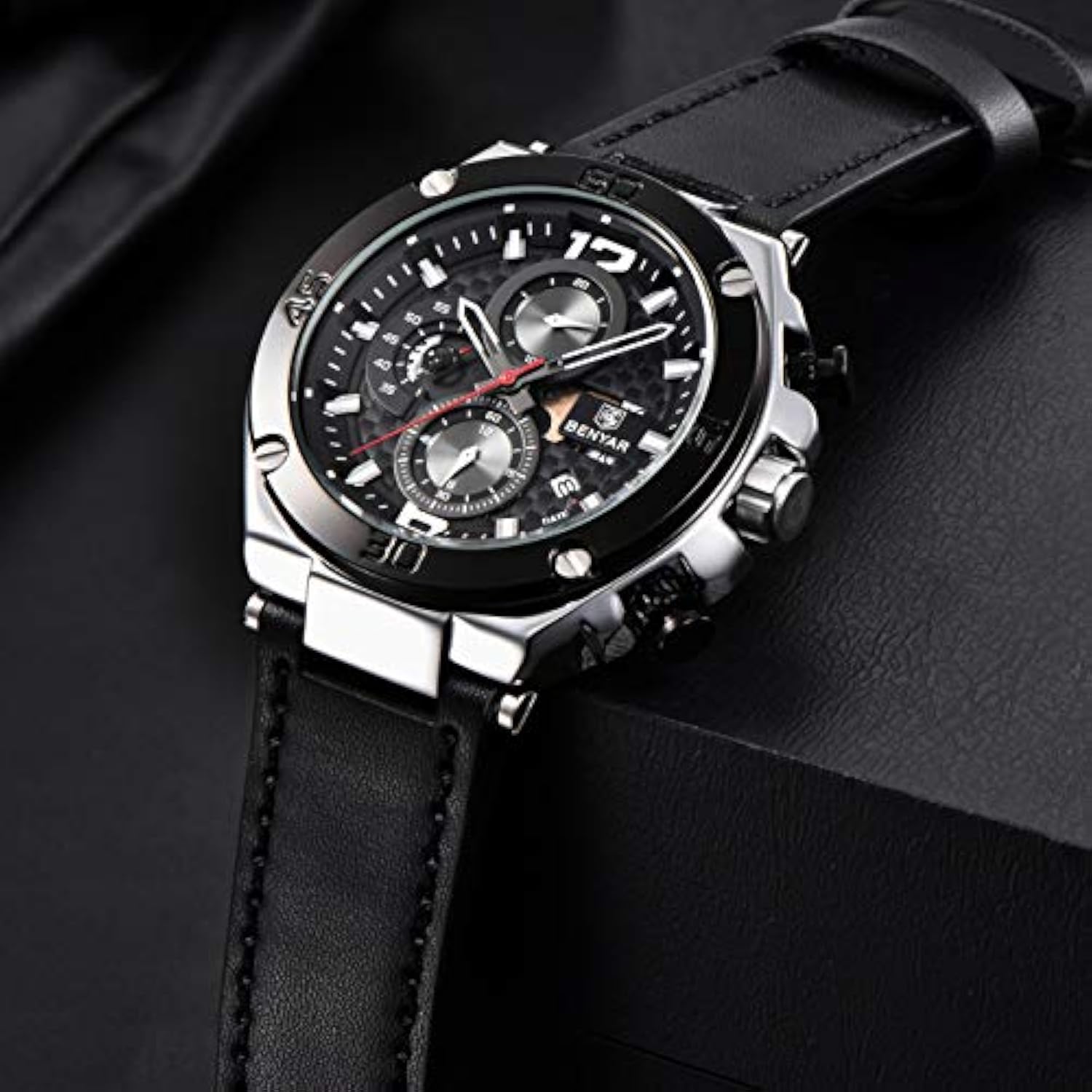 RELOJ CEYADG HOMBRE BY-5151M NEGRO - 4