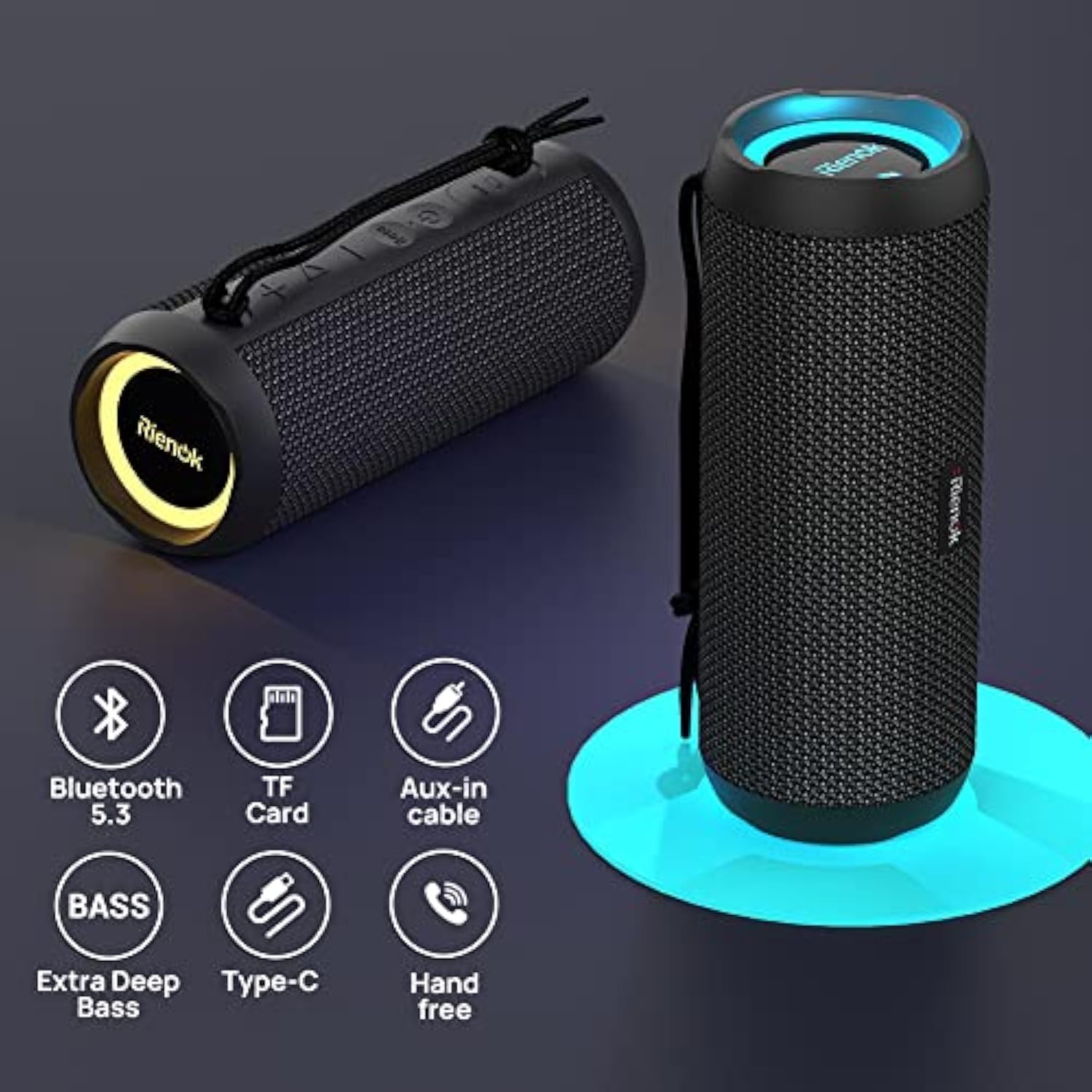 RIENOK ALTAVOZ BLUETOOTH PORTÁTIL DE 30 W ESTÉREO INALÁMBRICO - 5