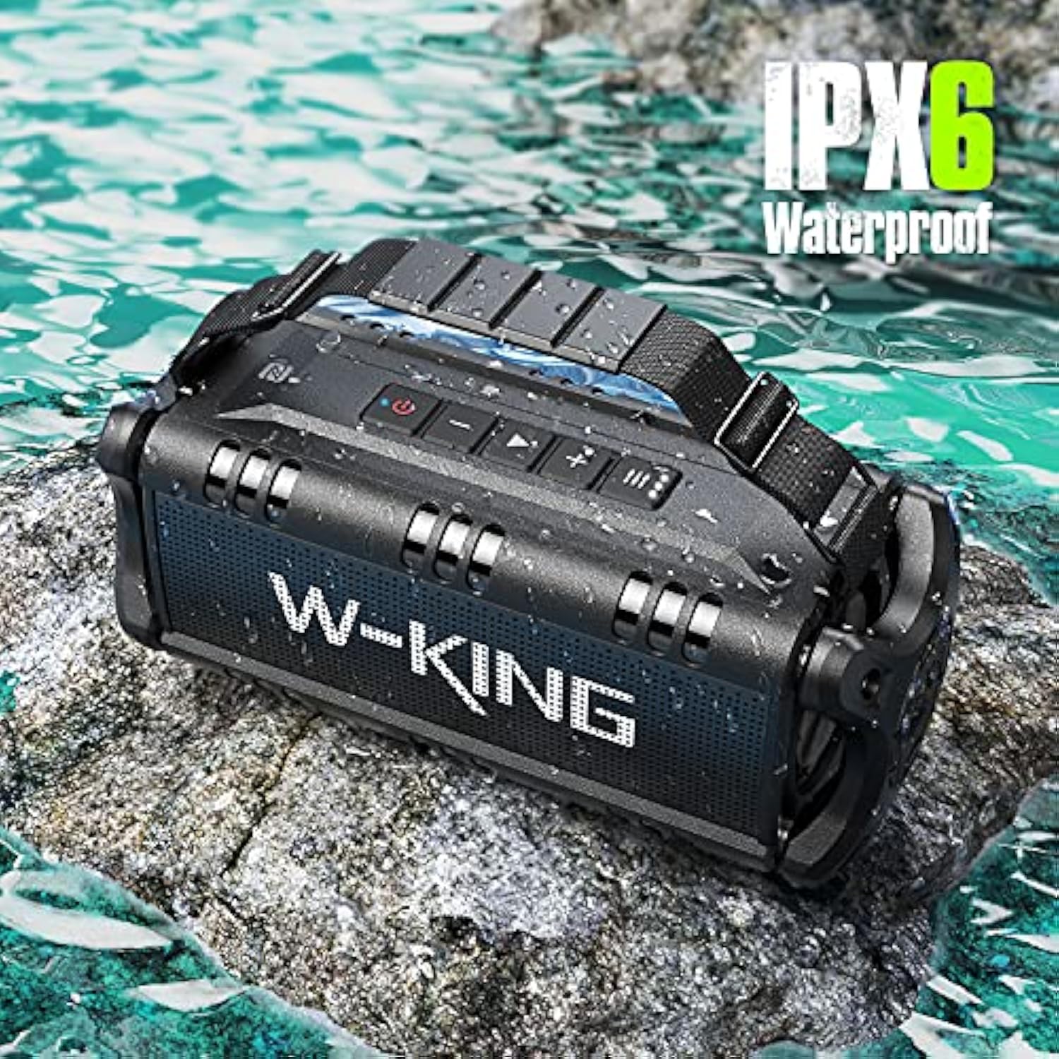 PARLANTE BLUETOOTH W-KING ALTAVOZ POTENTE 50 W - 5
