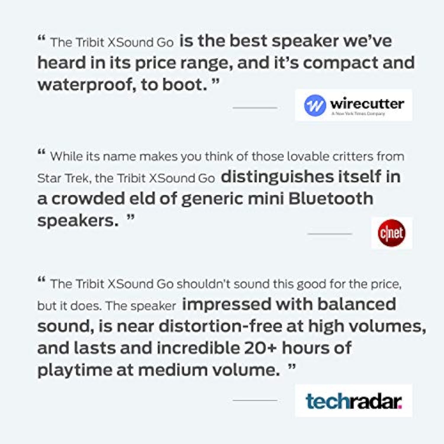 TRIBIT XSOUND GO ALTAVOZ BLUETOOTH PORTÁTIL 12 W ALTAVOZ INALÁMBRICO - 2