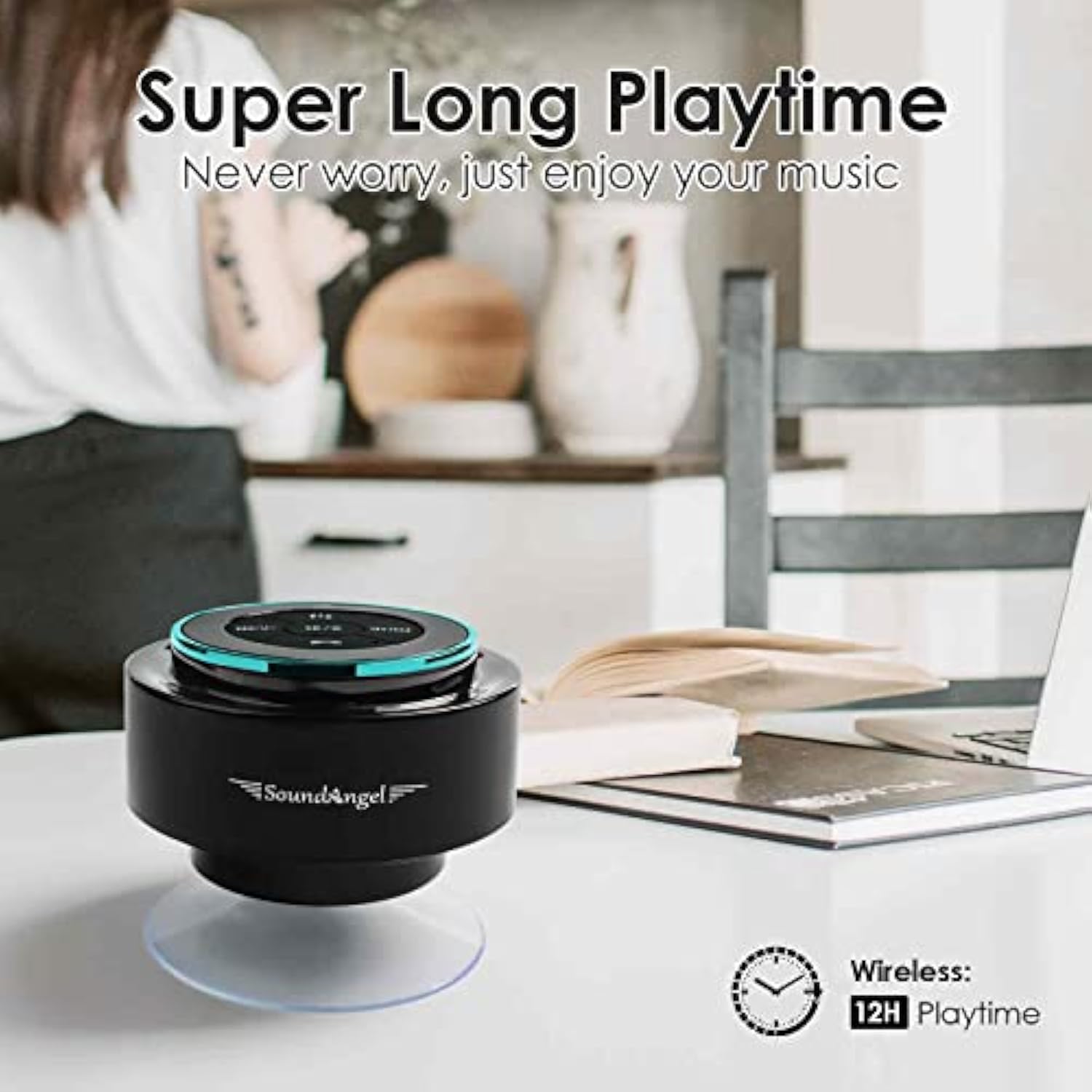 XLEADER ALTAVOZ DE DUCHA ACTUALIZADO CERTIFICADO IPX7 IMPERMEABLE - 5