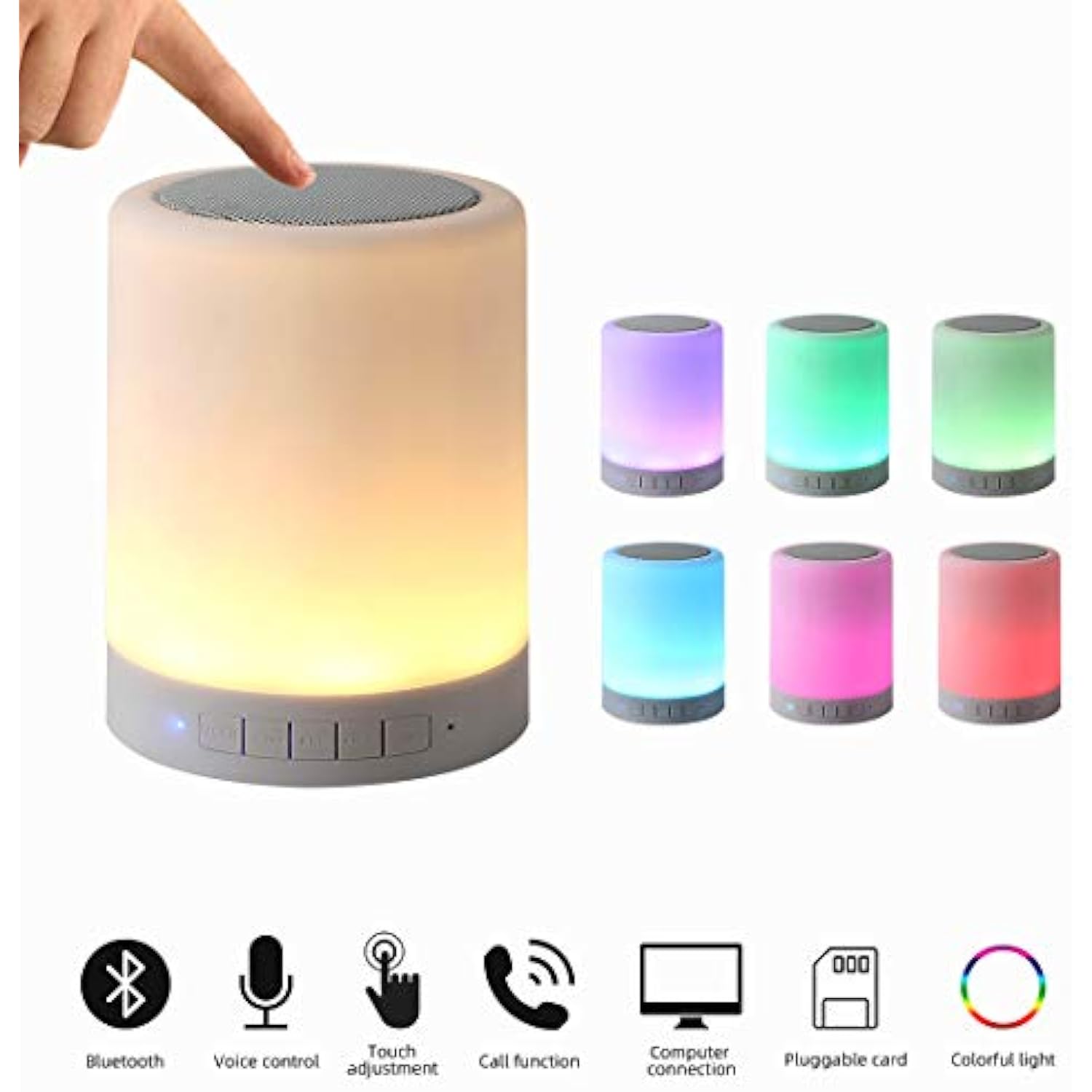 KPR ALTAVOZ BLUETOOTH CON LUZ NOCTURNA ALTAVOCES INALÁMBRICOS - 4