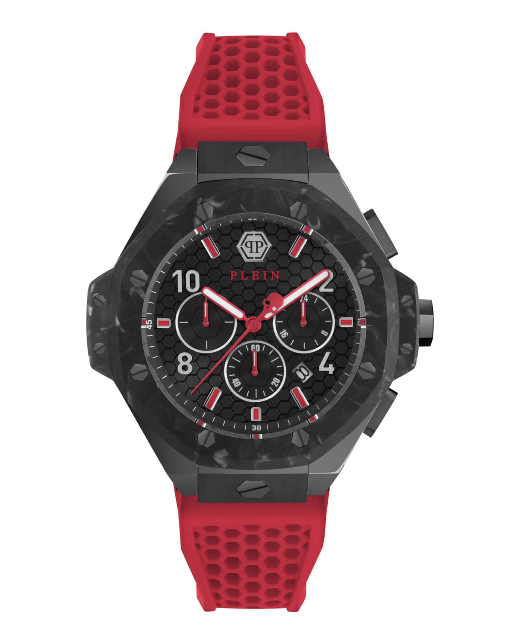 CRONO PHILIPP PLEIN ROYAL SILICONA NEGRO MATE (HOMBRE) - 1