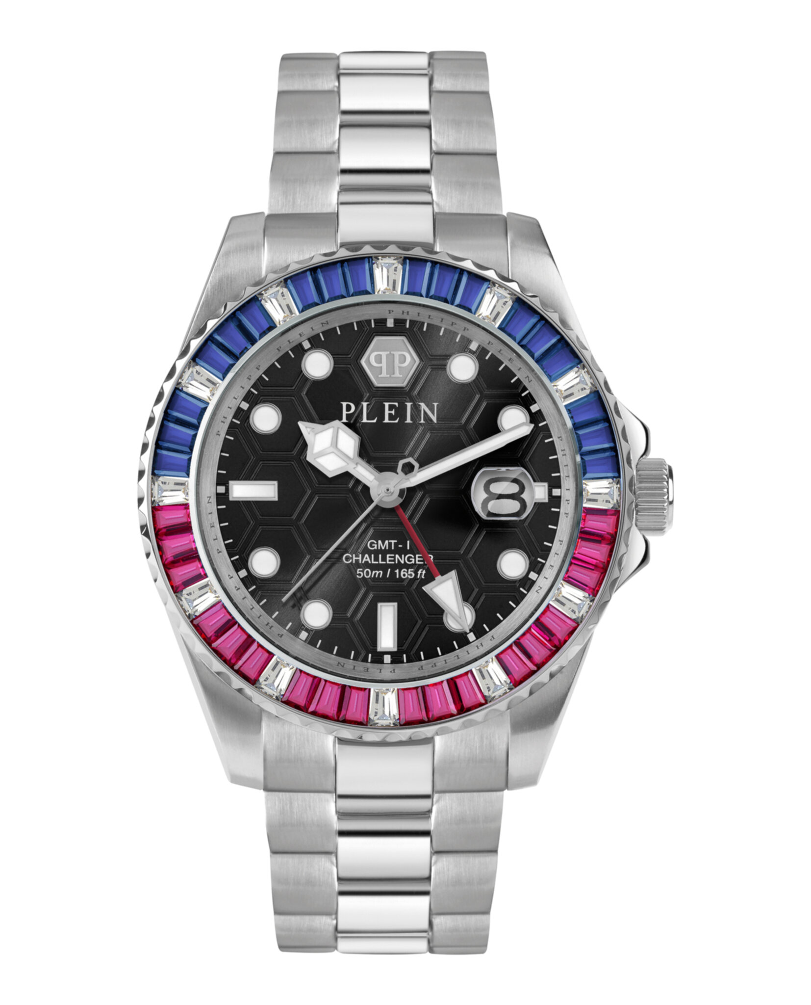 RELOJ PHILIPP PLEIN GMT-I CHALLENGER BAGUETTES (HOMBRE) ACERO - 1